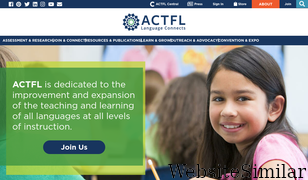 actfl.org Screenshot