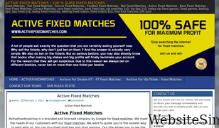 activefixedmatches.com Screenshot