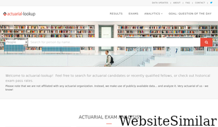 actuarial-lookup.com Screenshot