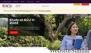 acu.edu.au Screenshot