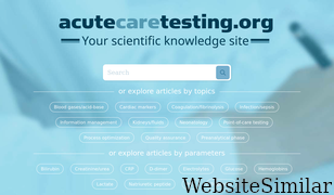 acutecaretesting.org Screenshot