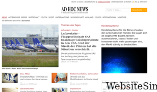 ad-hoc-news.de Screenshot