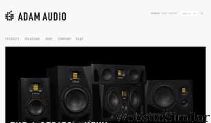 adam-audio.com Screenshot