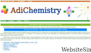 adichemistry.com Screenshot