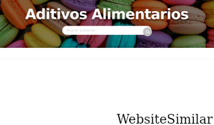 aditivos-alimentarios.com Screenshot