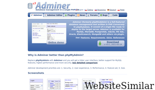adminer.org Screenshot