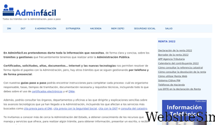 adminfacil.es Screenshot