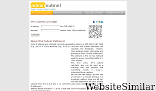 adminsub.net Screenshot