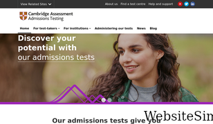 admissionstesting.org Screenshot
