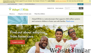 adoptuskids.org Screenshot