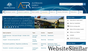 aer.gov.au Screenshot