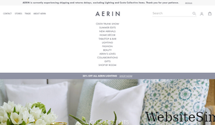 aerin.com Screenshot