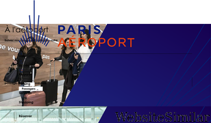aeroportsdeparis.fr Screenshot