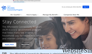 affordableconnectivity.gov Screenshot