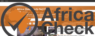 africacheck.org Screenshot
