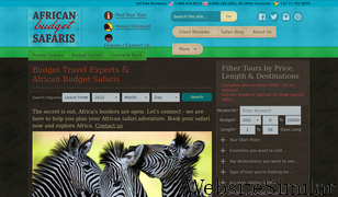 africanbudgetsafaris.com Screenshot