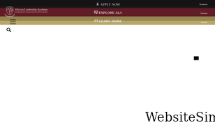africanleadershipacademy.org Screenshot