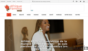 afriquefemme.com Screenshot