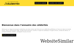 age-anniversaire-celebrites.com Screenshot