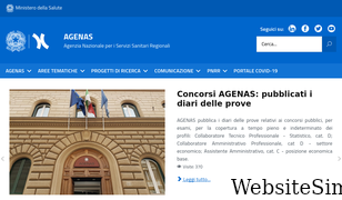 agenas.gov.it Screenshot