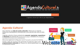 agendaculturel.fr Screenshot