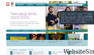 agh.edu.pl Screenshot