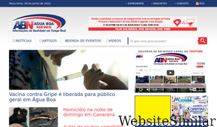 aguaboanews.com.br Screenshot