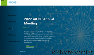 aiche.org Screenshot
