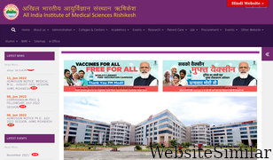 aiimsrishikesh.edu.in Screenshot