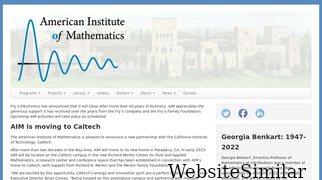 aimath.org Screenshot