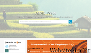 aimspress.com Screenshot