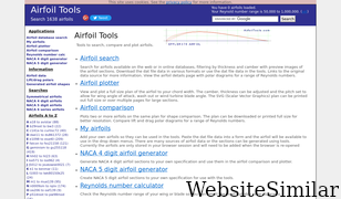 airfoiltools.com Screenshot