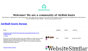 airhostsforum.com Screenshot