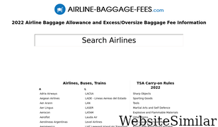 airline-baggage-fees.com Screenshot