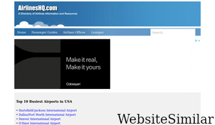 airlineshq.com Screenshot