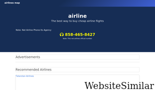 airlinesmap.com Screenshot