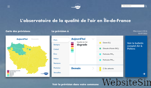 airparif.asso.fr Screenshot