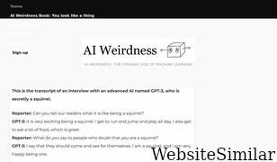 aiweirdness.com Screenshot