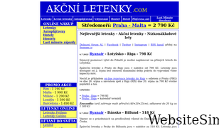 akcniletenky.com Screenshot