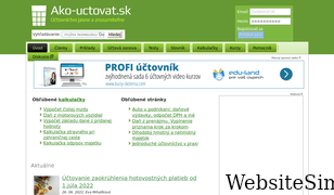 ako-uctovat.sk Screenshot