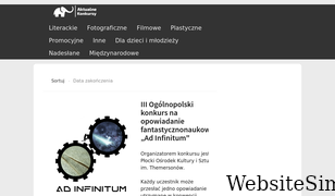 aktualnekonkursy.pl Screenshot