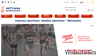 aktywnawarszawa.waw.pl Screenshot