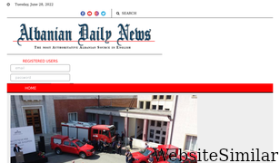 albaniandailynews.com Screenshot