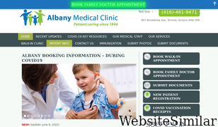 albanyclinic.ca Screenshot
