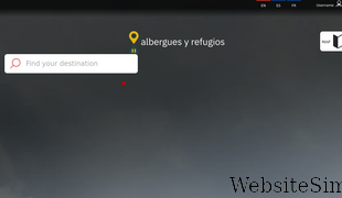 alberguesyrefugios.com Screenshot