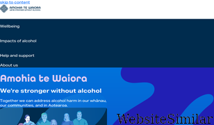 alcohol.org.nz Screenshot