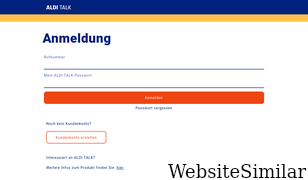 alditalk-kundenbetreuung.de Screenshot