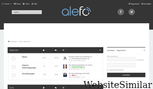 alefo.de Screenshot