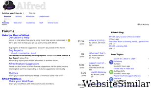 alfredforum.com Screenshot
