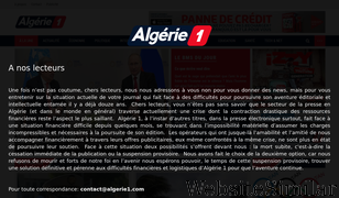 algerie1.com Screenshot